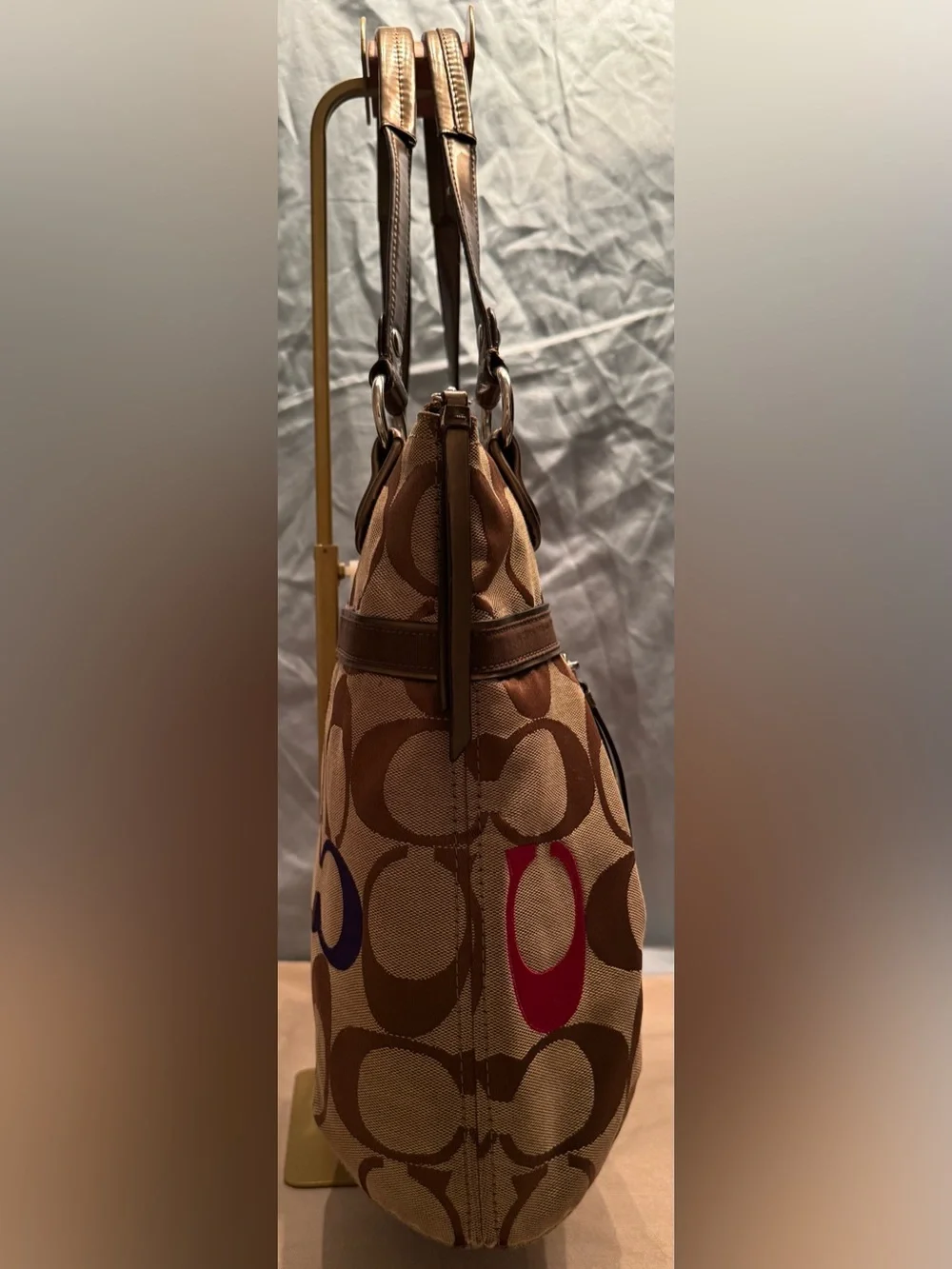 Coach Poppy Signature C Glam Tote